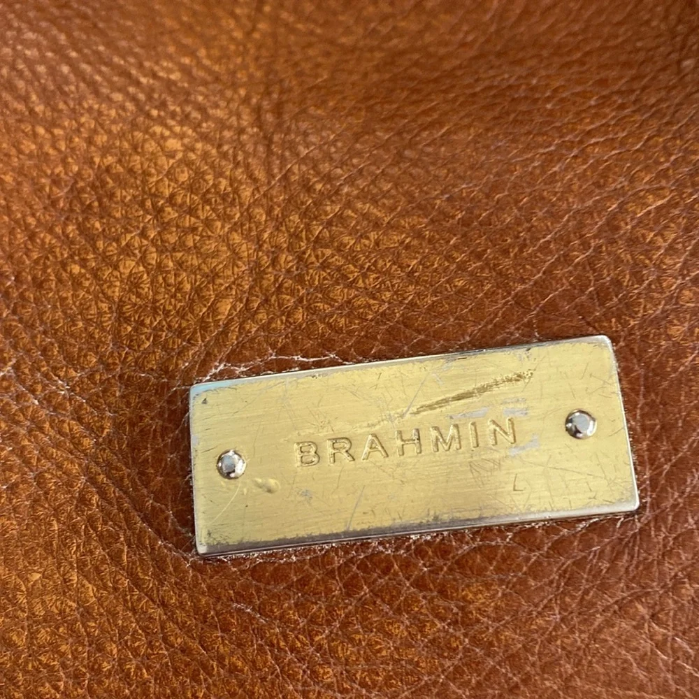 Vintage BRAHMIN Eva pebbled leather hobo purse